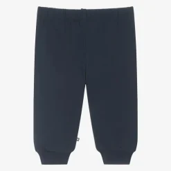 Molo Blue Organic Cotton Smile Joggers Oceanic