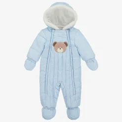 Mayoral Blue Padded Baby Snowsuit