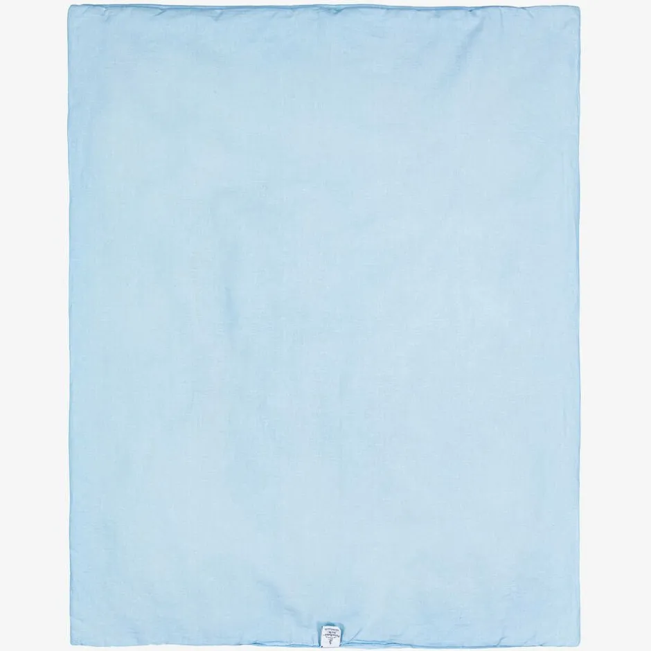 Peter Rabbit™ by Childrensalon Blue Padded Linen & Cotton Blanket (95cm) New