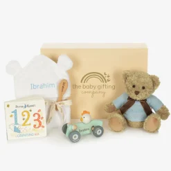 The Baby Gifting Company Blue Personalised Lullaby Hamper New