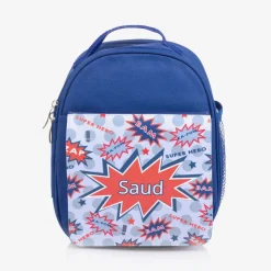 Treat Republic Blue Personalised Superhero Lunch Bag (24cm)