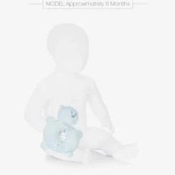 Emile et Rose Blue Plush Bear Rattle Toy (14cm) Discount