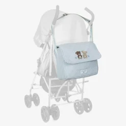 Monnalisa Blue Quilted Cotton Changing Bag (33cm) Discount