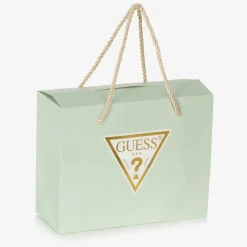 Guess Blue Ribbed Cotton Babygrow Set New