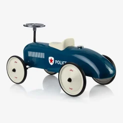 Vilac Blue Ride-On Vintage Police Car (75cm) New