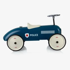 Vilac Blue Ride-On Vintage Police Car (75cm) New