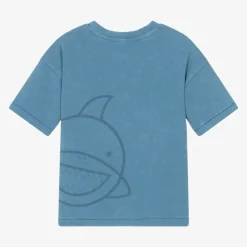 Roarsome Blue Shark Organic Cotton T-Shirt New