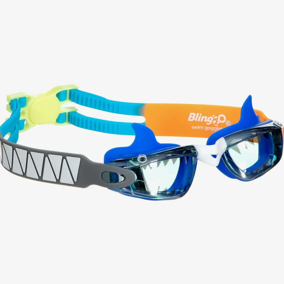 Bling2o Blue Shark Swimming Goggles Outlet