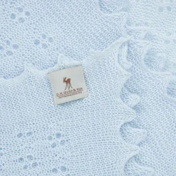 G.H.Hurt amp; Son Blue Shawl & Bib Baby Gift Set Outlet