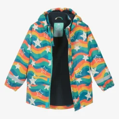 Frugi Blue Star Print Raincoat Best