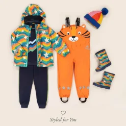 Frugi Blue Star Print Raincoat Best