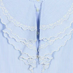 Gucci Blue Stripe Cotton Blouse Hot