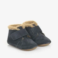 Old Soles Blue Suede Leather First Walker Shoes Discount