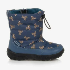 Falcotto by Naturino Blue Teddy Bear Snow Boots Best