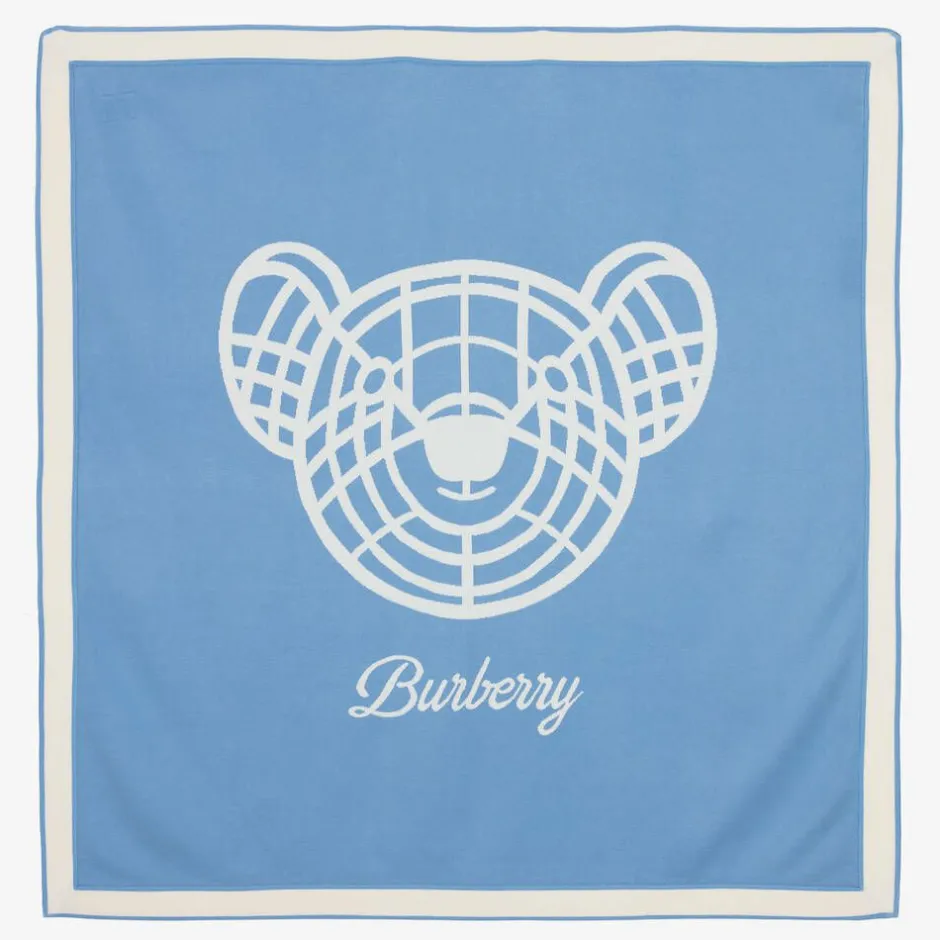 Burberry Blue Thomas Bear Baby Blanket (87cm) Discount