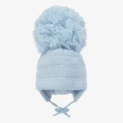 Sätila of Sweden Blue Tuva Giant Pom-Pom Hat