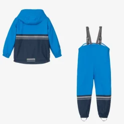 Mitty James Blue Waterproof Raincoat & Salopettes Discount