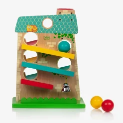 Vilac Blue Wooden House Activity Toy Set (35cm)