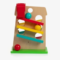 Vilac Blue Wooden House Activity Toy Set (35cm)