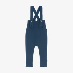 The Bonniemob Blue Wool & Organic Cotton Knit Dungarees Discount