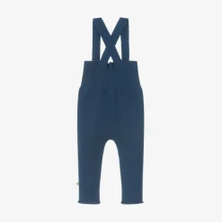 The Bonniemob Blue Wool & Organic Cotton Knit Dungarees Discount