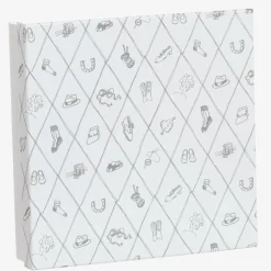 English Trousseau Blue Wool Baby Shawl (122cm) New