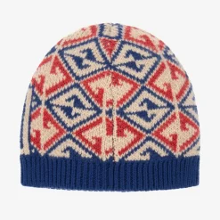 Gucci Blue Wool GG Logo Baby Hat Sale