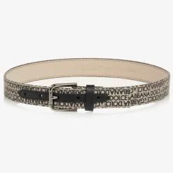 Dolce amp; Gabbana Boys Beige Canvas Belt Sale