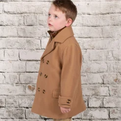 Beau KiD Boys Beige Coat & Hat Set Best