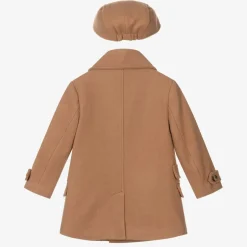 Beau KiD Boys Beige Coat & Hat Set Best