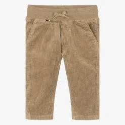 BOSS Boys Beige Corduroy Trousers Outlet