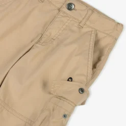 AIGNER Boys Beige Cotton Cargo Shorts Outlet