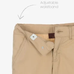 AIGNER Boys Beige Cotton Cargo Shorts Outlet