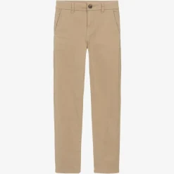 Mayoral Nukutavake Boys Beige Cotton Chino Trousers Online