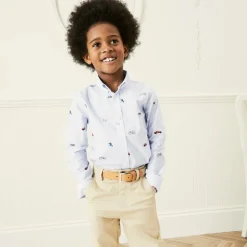 Childrensalon Occasions Boys Beige Cotton Chino Trousers Sale
