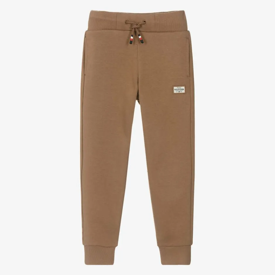 Tommy Hilfiger Boys Beige Cotton Joggers