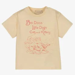 Gucci Boys Beige Cotton T-Shirt Discount