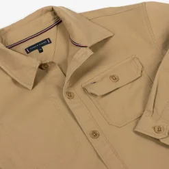 Tommy Hilfiger Boys Beige Cotton Utility Overshirt Hot