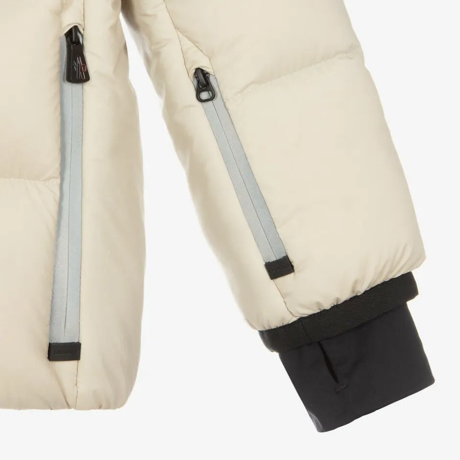 Moncler Enfant Boys Beige Down Padded Mandres Ski Jacket