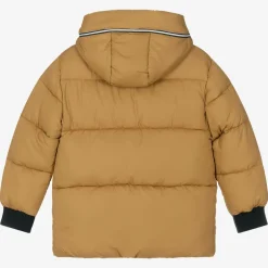 Mayoral Boys Beige Hooded Puffer Coat Clearance