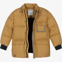 Mayoral Boys Beige Hooded Puffer Coat Clearance