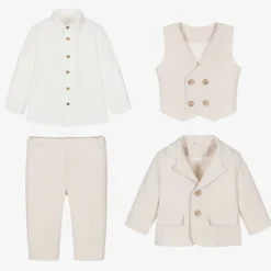 Andreeatex Boys Beige Jersey Suit Best