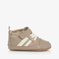 Old Soles Boys Beige Leather First Walker Shoes Best