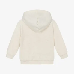 Mayoral Boys Beige Marl Zip-Up Hooded Top
