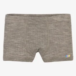 Joha Boys Beige Merino Wool Boxer Shorts Hot