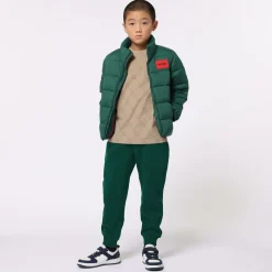 HUGO Boys Beige Monogram Cotton T-Shirt Best