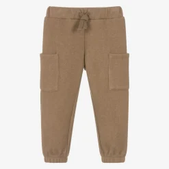 Everything Must Change Boys Beige Ribbed Jersey Knit Trousers