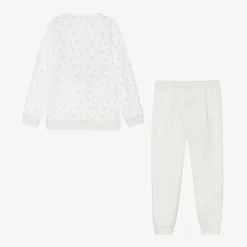 Babidu Boys Beige Striped Cotton Pyjamas