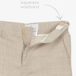 Beau KiD Boys Beige Trouser Suit Clearance