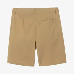 Burberry Boys Beige Twill Shorts Clearance